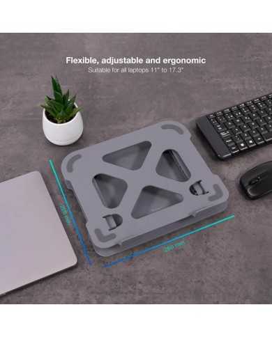 SOPORTE ELEVADOR TOOQ PARA PORTATILES HASTA 17.3