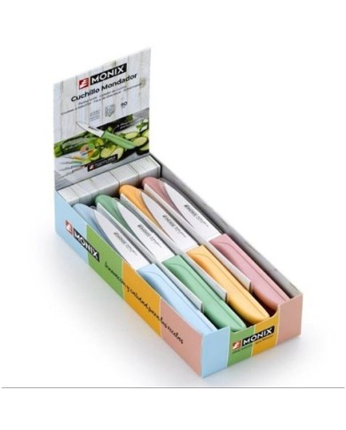 PACK EXPOSITOR 24 CUCHILLOS MONDADORES COLORES SURTIDOS MONIX