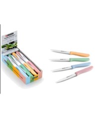 PACK EXPOSITOR 24 CUCHILLOS VERDULEROS COLORES SURTIDOS MONIX