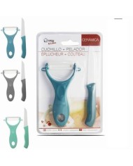 SET PELADOR + CUCHILLO CERAMICO 16CM URBAN LIVING