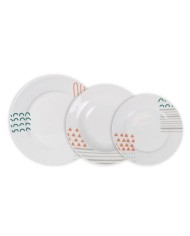 VAJILLA 12 PIEZAS VERONIQUE LA MEDITERRANEA