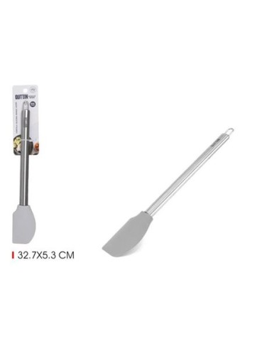 ESPATULA DE COCINA INOX CON LEGUNA SILICONA QUTTIN