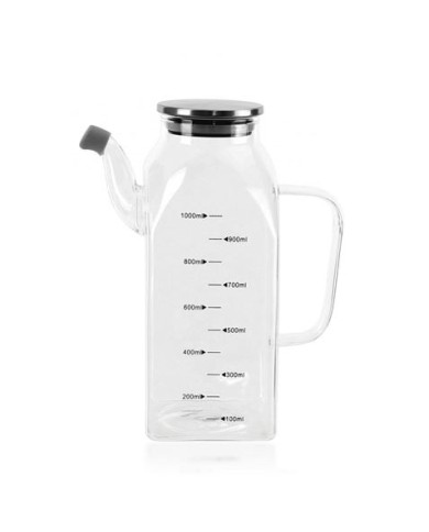 JARRA MEDIDORA BOROSILICATO 1000ML CON TAPA METALICA