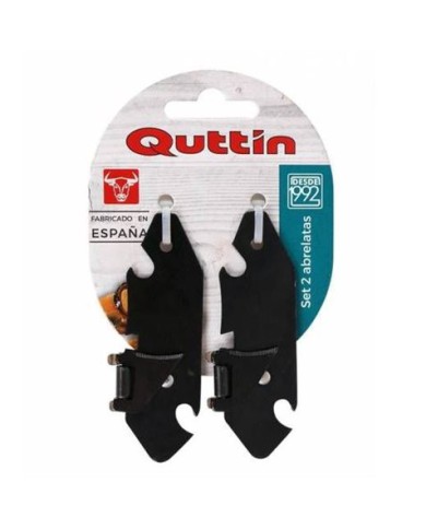 PACK 2 ABRELATAS 8CM PAVONADOS QUTTIN