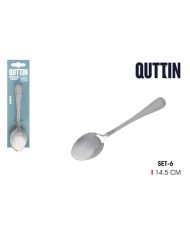 PACK 6 CUCHARAS POSTRE 14.5CM SOFIA QUTTIN