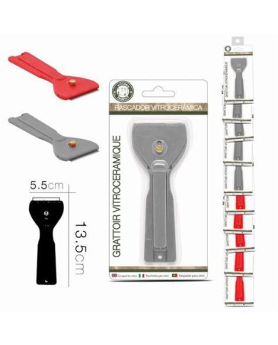 RASCADOR VIDRIO PARA VITROCERAMICA CON CUCHILLA