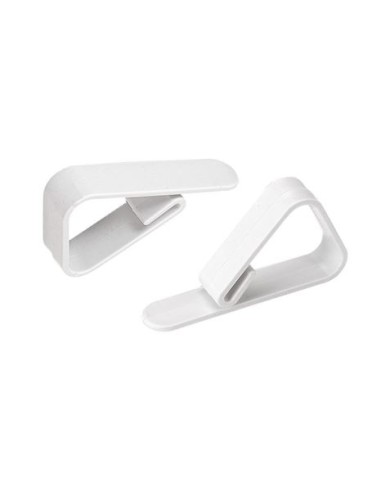 SET 10 PINZAS SUJETAMANTELES PLASTICO BLANCO ALGON