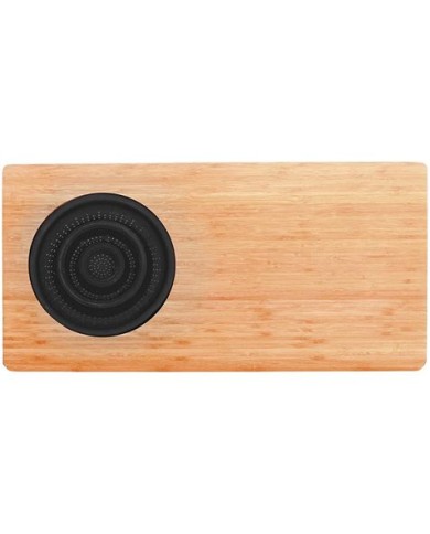 TABLA DE CORTAR CON ESCURRIDOR NEGRO | BAMBÚ | 58X29X1.8CM JOCCA