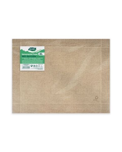 PACK 40 SALVAMANTELES KRAFT YUTE 30X40 ALGON