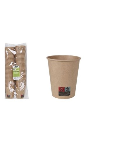 SET 100 VASOS CARTON KRAFT 250CC ALGON