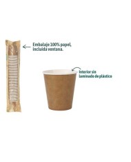 SET 50 VASOS CARTON KRAFT 120CC ALGON