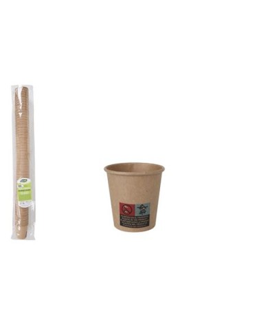 SET 50 VASOS CARTON KRAFT 80CC ALGON