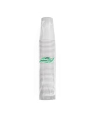 PACK 50 VASOS PLASTICOS BLANCO 250CC ALGON