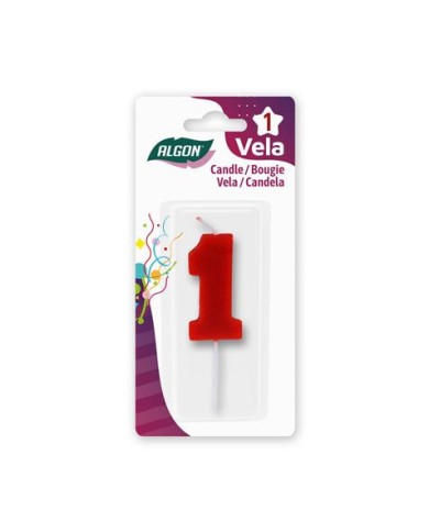 VELA ROJA NUMERO 1 ALGON
