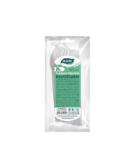PACK 25 CUCHARAS PLASTICAS REUTILIZABLES BLANCAS ALGON