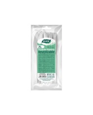 PACK 25 CUCHILLOS PLASTICOS REUTILIZABLES BLANCAS ALGON