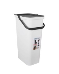 PAPELERA CON ASA 38 LITROS BLANCA MODA TONTARELLI