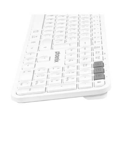 TECLADO PHOENIX K300 MULTIDISPOSITIVO WIRELESS WHITE TECLADO PHOENIX K300 MULTIDISPOSITIVO WIRELESS WHITE
