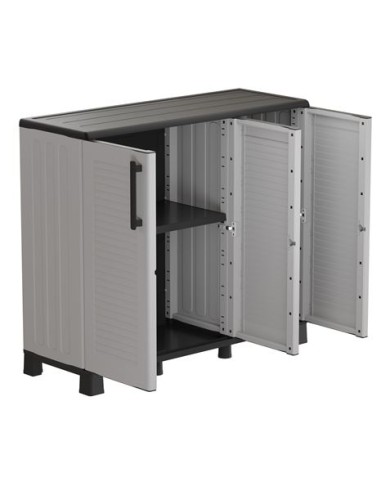 ARMARIO BAJO ANCHO CON ESTANTES Y PATAS AJUSTABLES 1020X370X900MM ARTPLAST