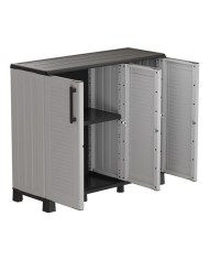 ARMARIO BAJO ANCHO CON ESTANTES Y PATAS AJUSTABLES 1020X370X900MM ARTPLAST