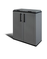 ARMARIO BAJO CON DOBLE TAPA PARA RECICLAJE 680X370X840MM ARTPLAST