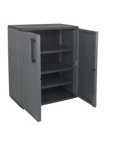 ARMARIO BAJO DE MEDIA ALTURA ESTANTE REGULABLE 680X370X840MM ARTPLAST