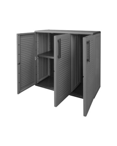 ARMARIO BAJO DE MEDIA ALTURA ESTANTES REGULABLES 1020X370X840MM ARTPLAST