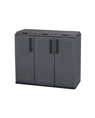 ARMARIO PARA RECICLAJE 3 COMPARTIMIENTOS 1020X370X840MM ARTPLAST