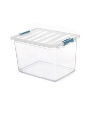CAJA KATLA TRANSPARENTE 20 LITROS CON ASAS ERGONOMICAS 39X29X25.5CM