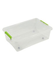 CAJA ORGANIZADORA CON TAPA, RUEDAS Y CIERRES 585X390X170MM ARTPLAST