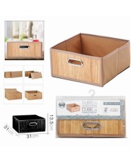 CESTA DE ALMACENAJE BAMBU 31X31X15
