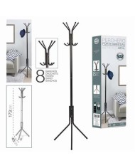 PERCHERO DE PIE METALICO NEGRO 45X38X173