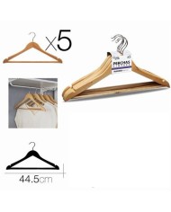 SET 5 PERCHAS MADERA 44CM URBAN LIVING