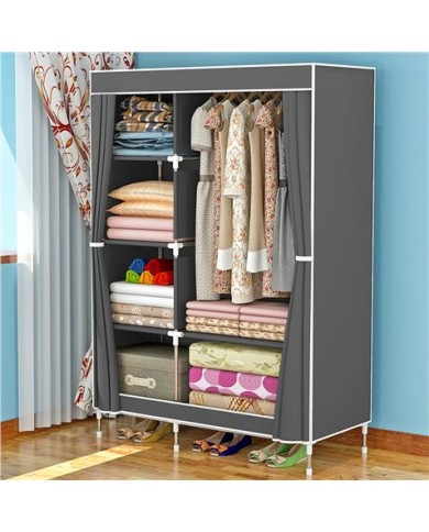 ARMARIO DE TELA DOBLE 90X43X168CM