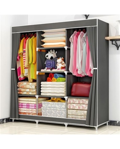 ARMARIO DE TELA TRIPLE 118x45x169CM