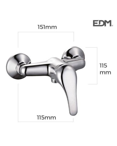 MONOMANDO EMPOTRADO DE BAÑERA CON ACCESORIOS EDM