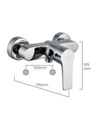 MONOMANDO EMPOTRADO DUCHA EDM