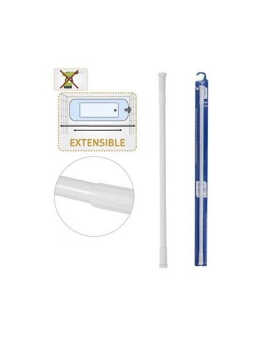 BARRA EXTENSIBLE BAÑO ALUMINIO 22MM 140-260 HBS