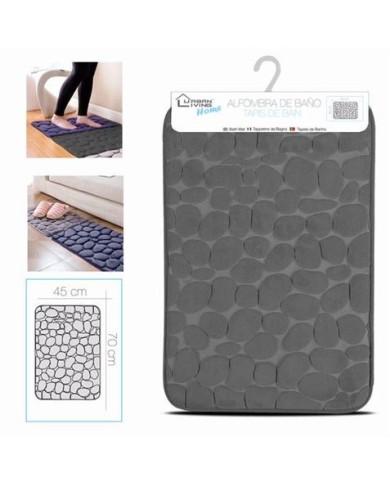 ALFOMBRA DE BAÑO 45X70CM PIEDRA GRIS URBAN LIVING