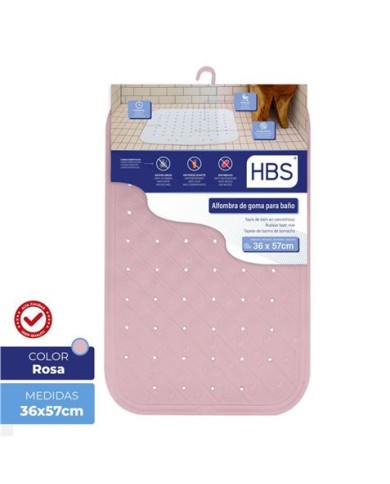 ALFOMBRA GOMA NATURAL - 450G ROSA HBS