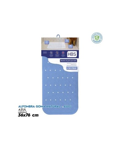 ALFOMBRA GOMA NATURAL - 650G AZUL HBS