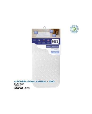 ALFOMBRA GOMA NATURAL - 650G BLANCO HBS