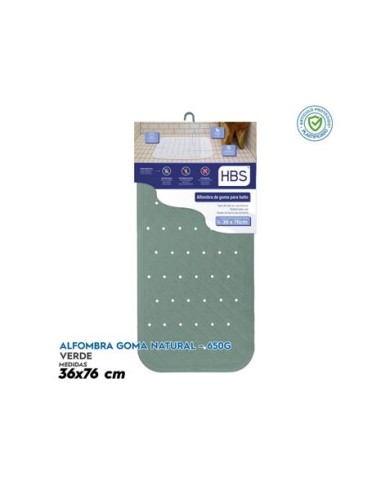 ALFOMBRA GOMA NATURAL - 650G VERDE HBS