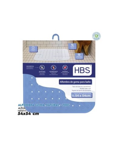 ALFOMBRA GOMA NATURAL - 700G AZUL HBS