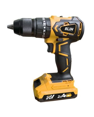 TALADRO PERCUTOR S/CARBONES 20V | 2 BATERIAS 2AH BLIM