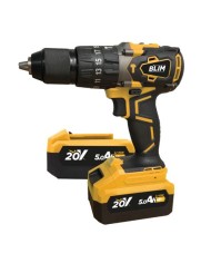 TALADRO PERCUTOR S/CARBONES 20V | 2 BATERIAS 5AH BLIM