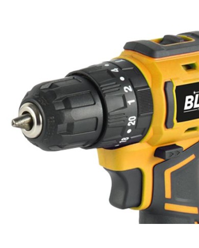 TALADRO PERCUTOR S/CARBONES 20V | BATERIA 2AH BLIM