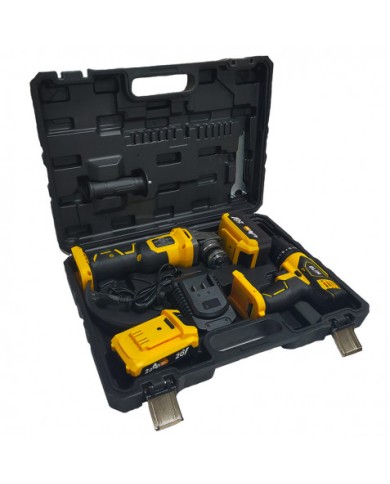 PACK 20V TALADRO PERCUTOR + RADIAL 115/125MM | BATERIAS 2AH Y 4AH BLIM