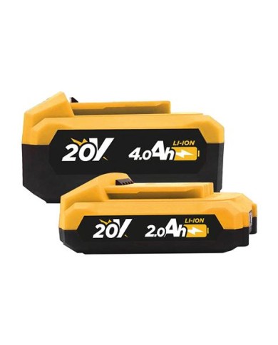 PACK 20V TALADRO PERCUTOR + RADIAL 115/125MM | BATERIAS 2AH Y 4AH BLIM