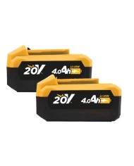 PACK 20V TALADRO PERCUTOR+RADIAL S/CARBONES | 2 X 4AH | CAJA ALUMINIO BLIM